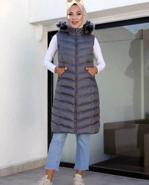 Dolgulu Şisme Yelek Battal